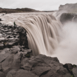 Impressionante prospettiva della cascata Dettifoss