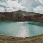 Lago vulcanico sul cratere di Krafla