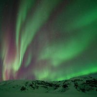 Vista dell'Aurora Boreale